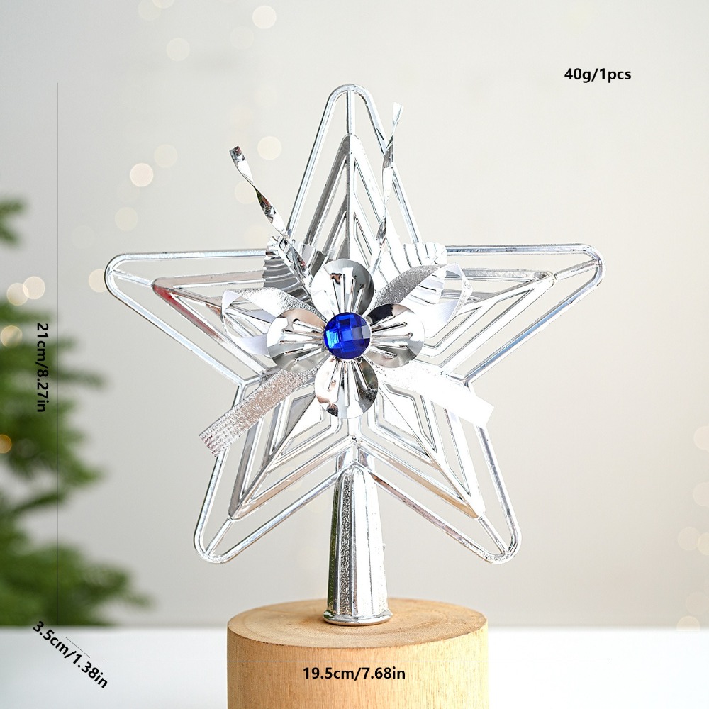 Star Tree Topper - Stella Festiva in Plastica per Albero