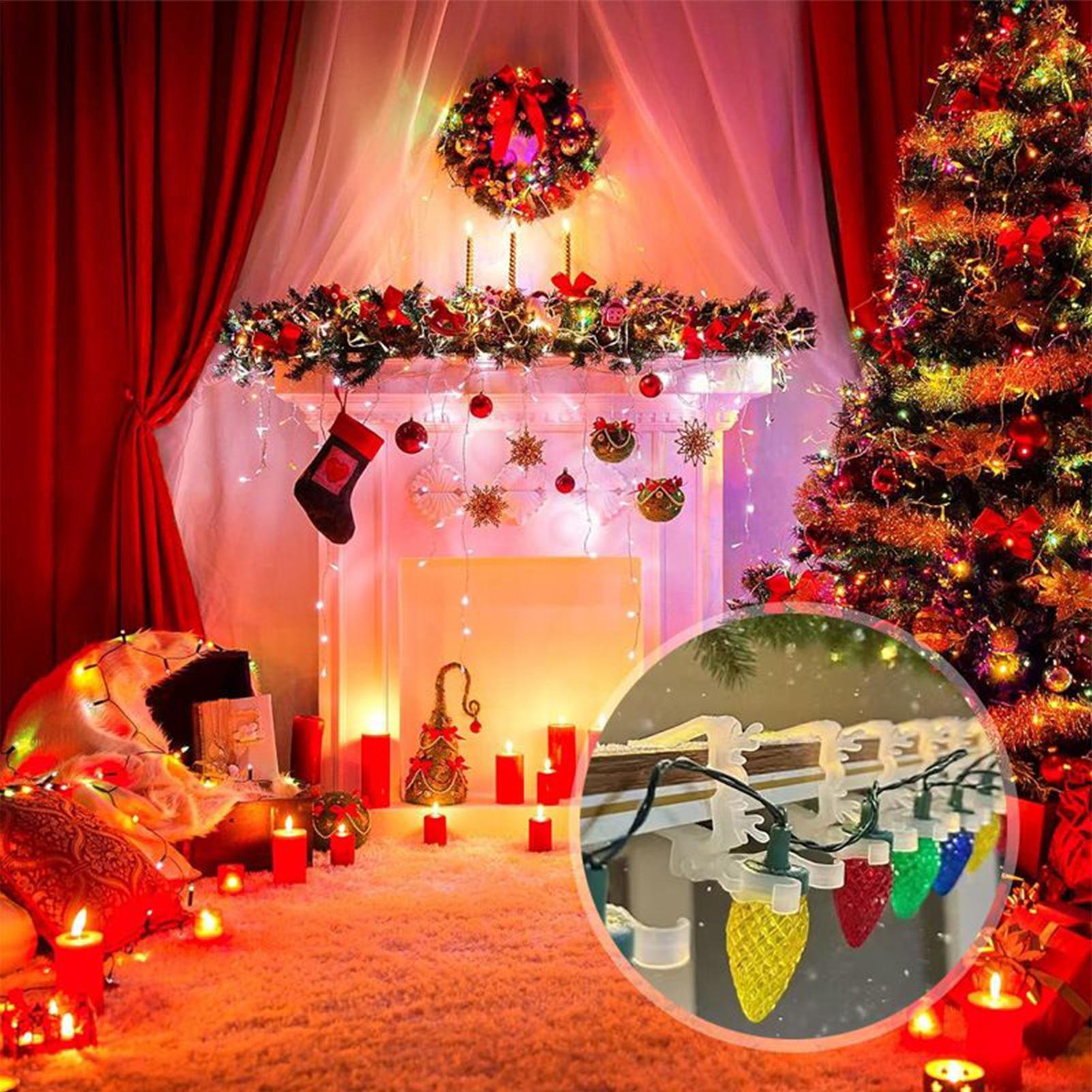 Christmas Lights Outdoor - Clip per luci natalizie Clip per