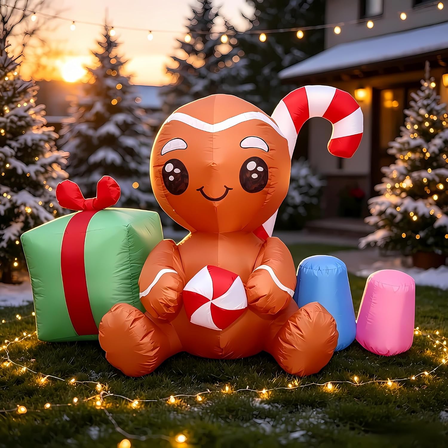 Christmas Lights Outdoor - Decorazioni Natalizie Gonfiabili da Esterno a