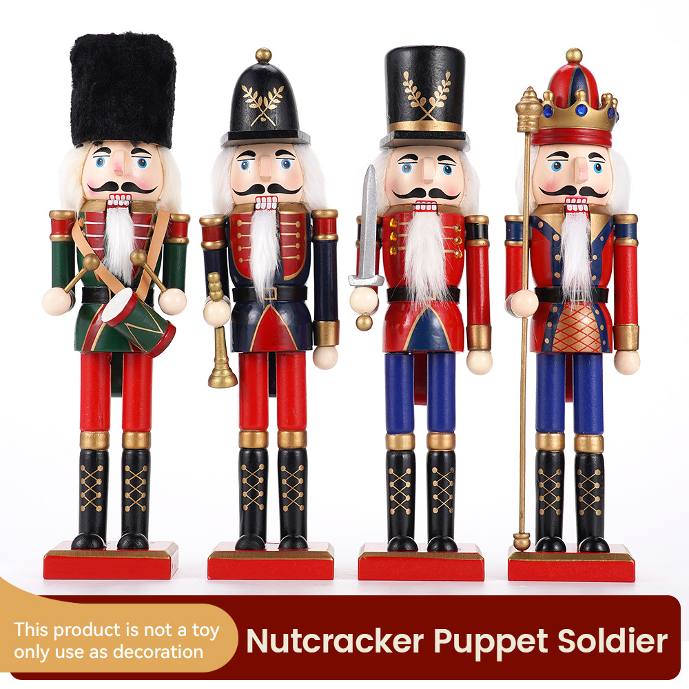 Nutcracker Figurine - 30 cm Schiaccianoci in legno Ornamento
