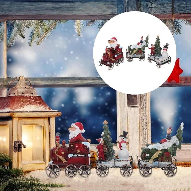 3 pezzi in resina treno di Nat - Nutcracker Figurine recensione e prezzo