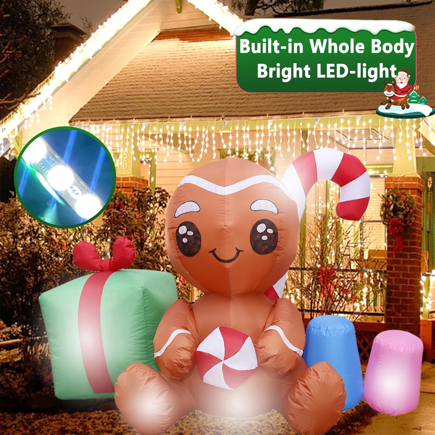 Decorazioni Natalizie Gonfiabi - Christmas Lights Outdoor recensione e prezzo
