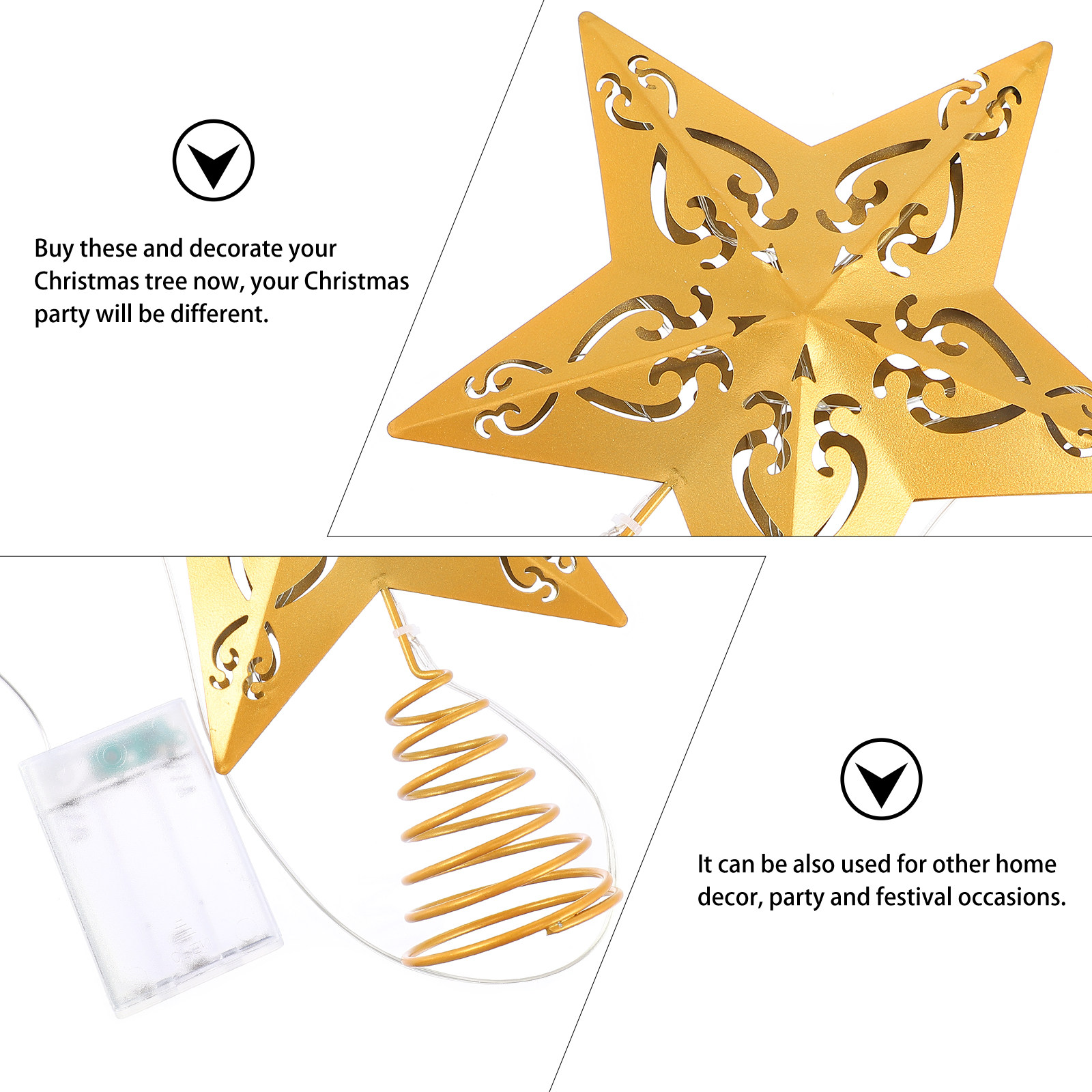 1 Pezzo di Decorazione per Alb - Star Tree Topper recensione e prezzo