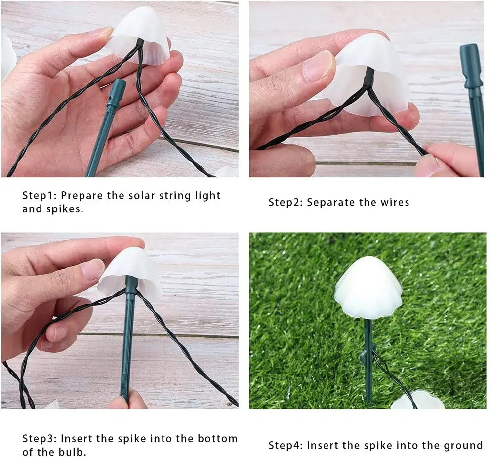 Luci solari a fungo a LED Lamp - Christmas Lights Outdoor recensione e prezzo