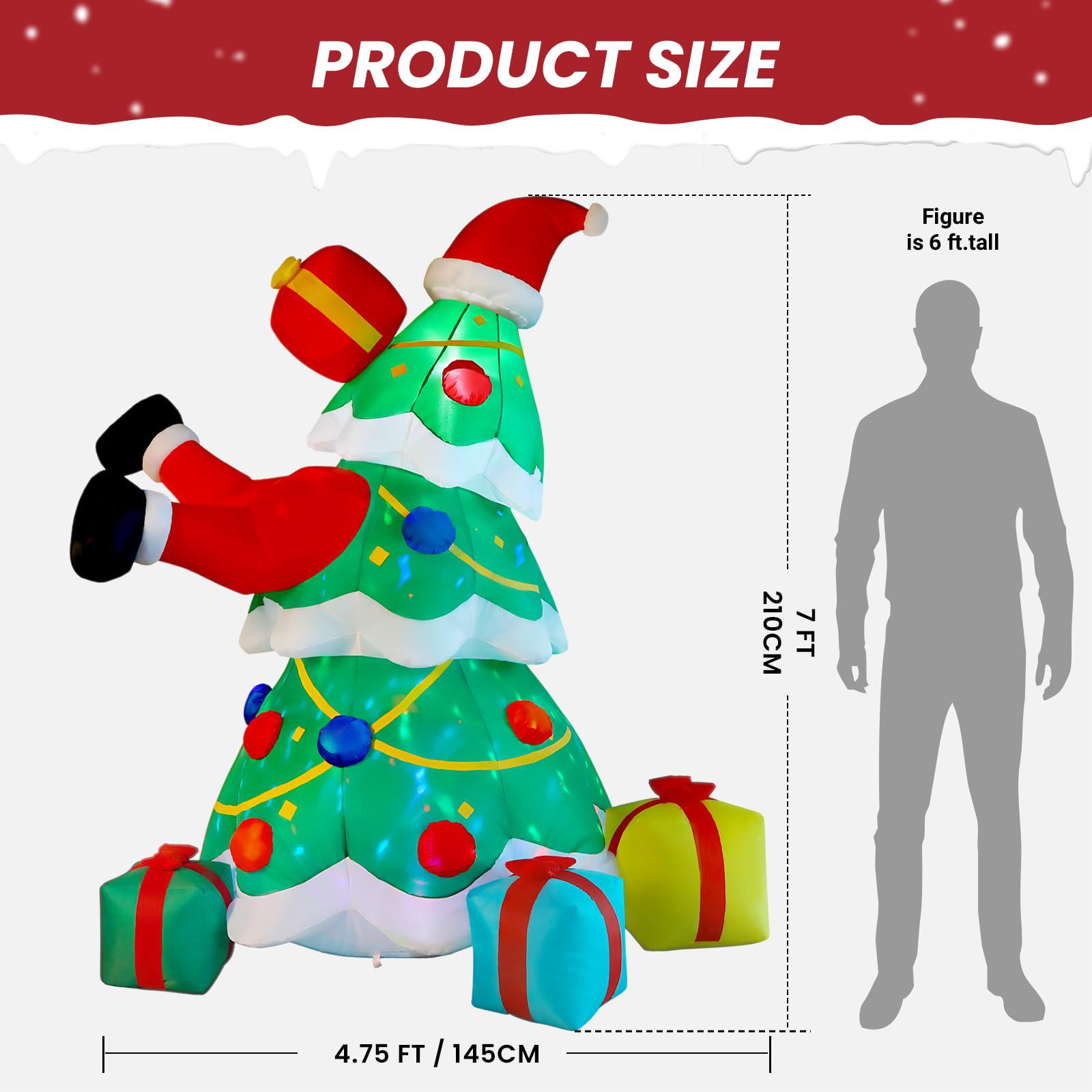 Albero di Natale Gonfiabile 2, - Christmas Lights Outdoor recensione e prezzo